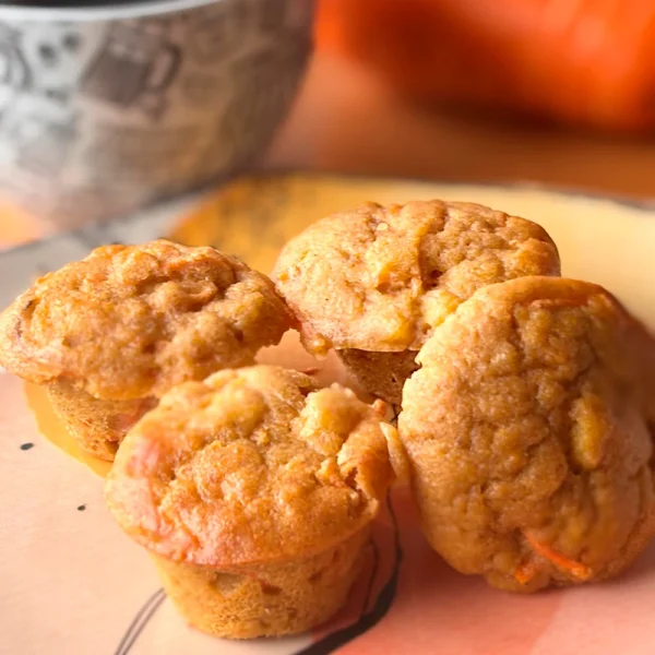 Mini muffins de zanahoria saludables Chechi Bites